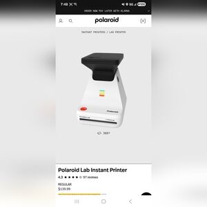 Polaroid Lab Instant Photo Printer And Polaroid Camera